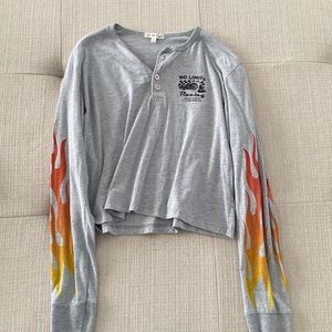 Small Future State long sleeve No Linits Racing crop top